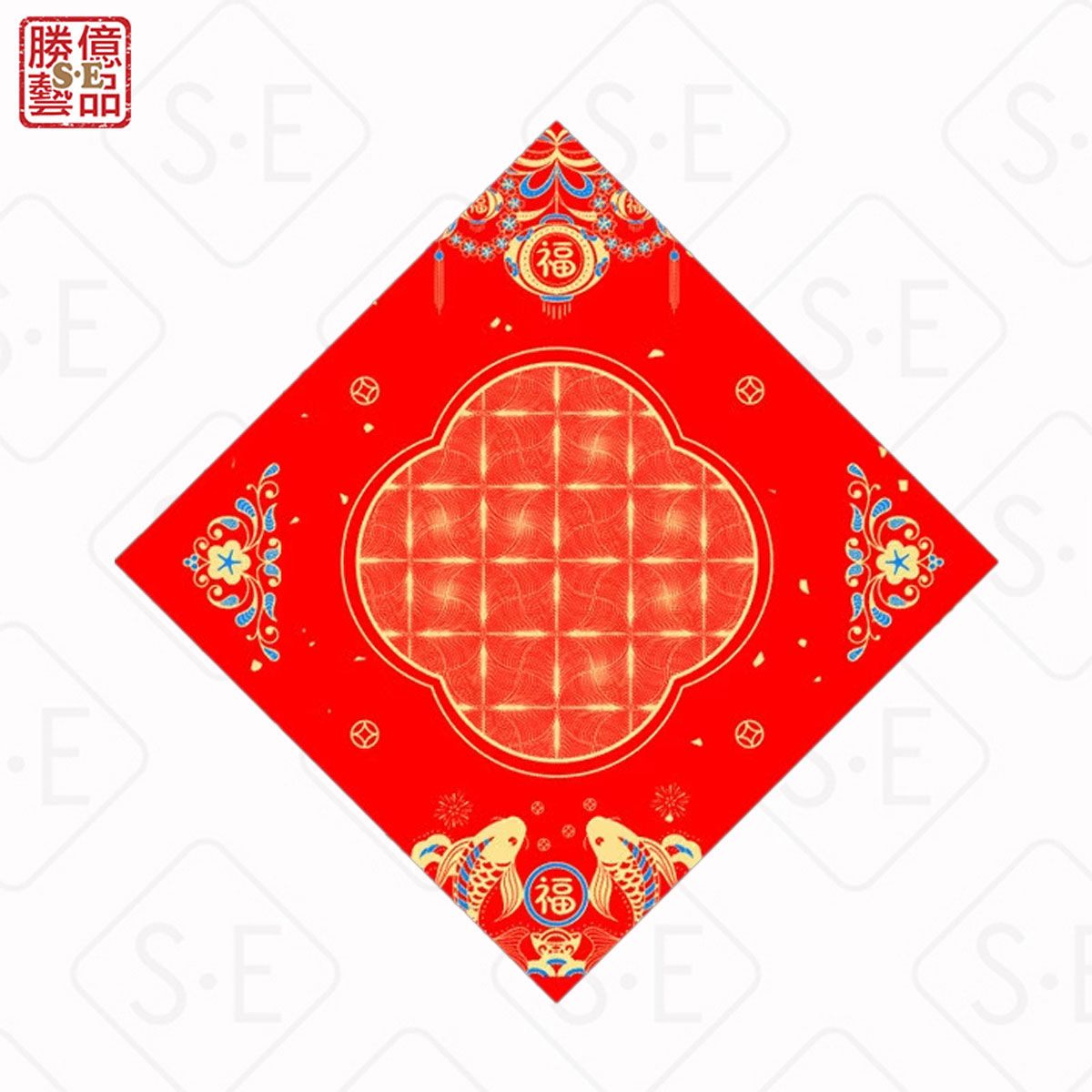 6K彩宮空白蠟染宣紙-金玉滿堂*1張