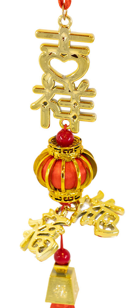 縮圖：AT25金字掛金邊燈籠小吊飾