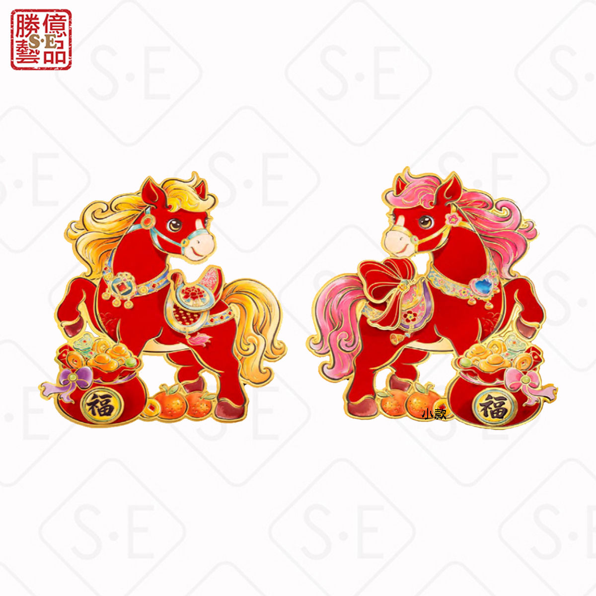 紅馬對貼-小C616