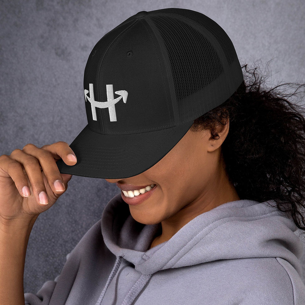 Thumbnail: Art of "H" Unisex Retro Trucker Hat in various colors