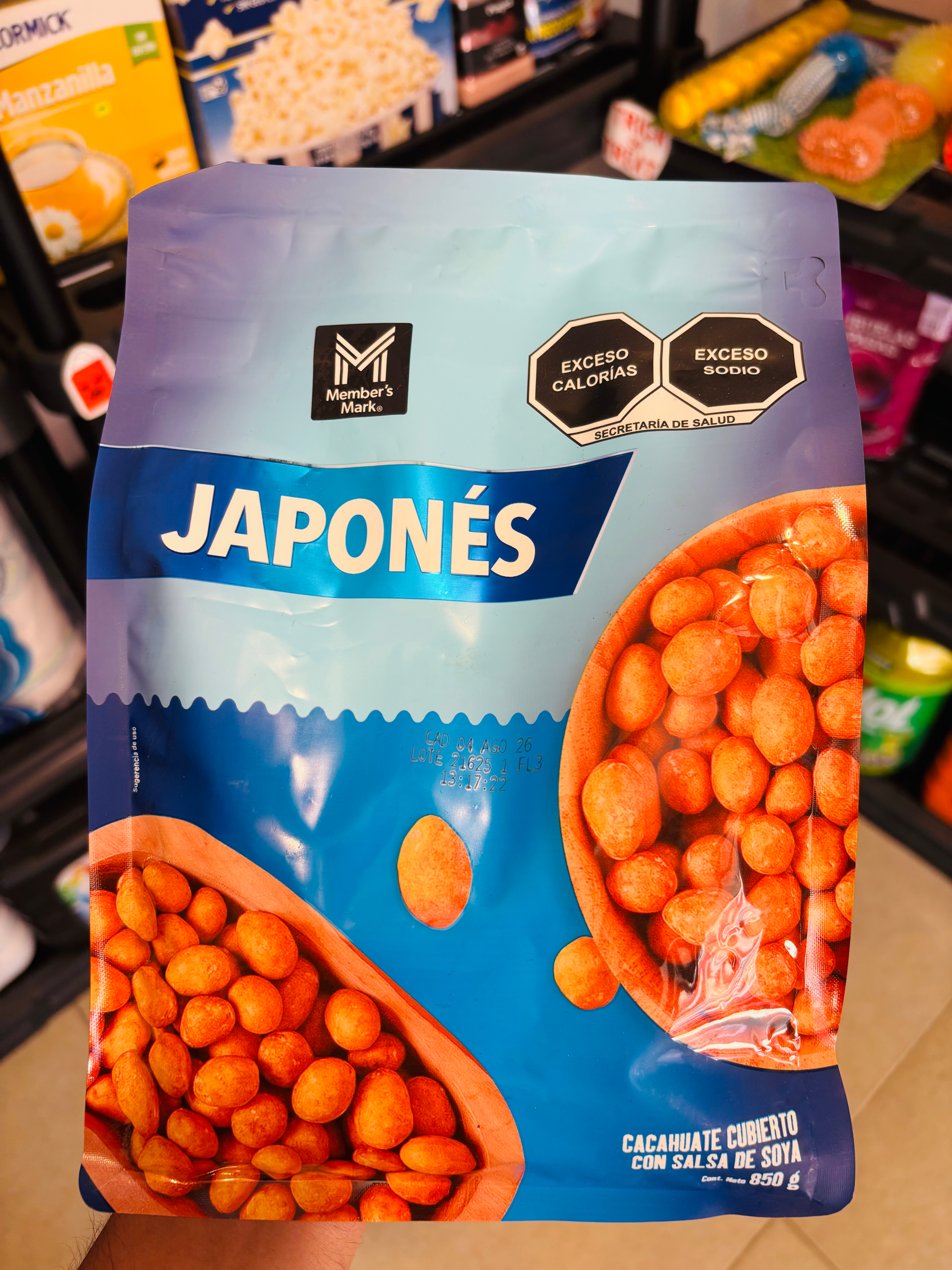 Cacahuates Member's Mark Japonés 850 g