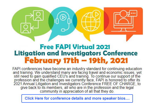 Speaker Spotlight: Michael Graziano, FAPI 2021 Virtual Conference (article image)