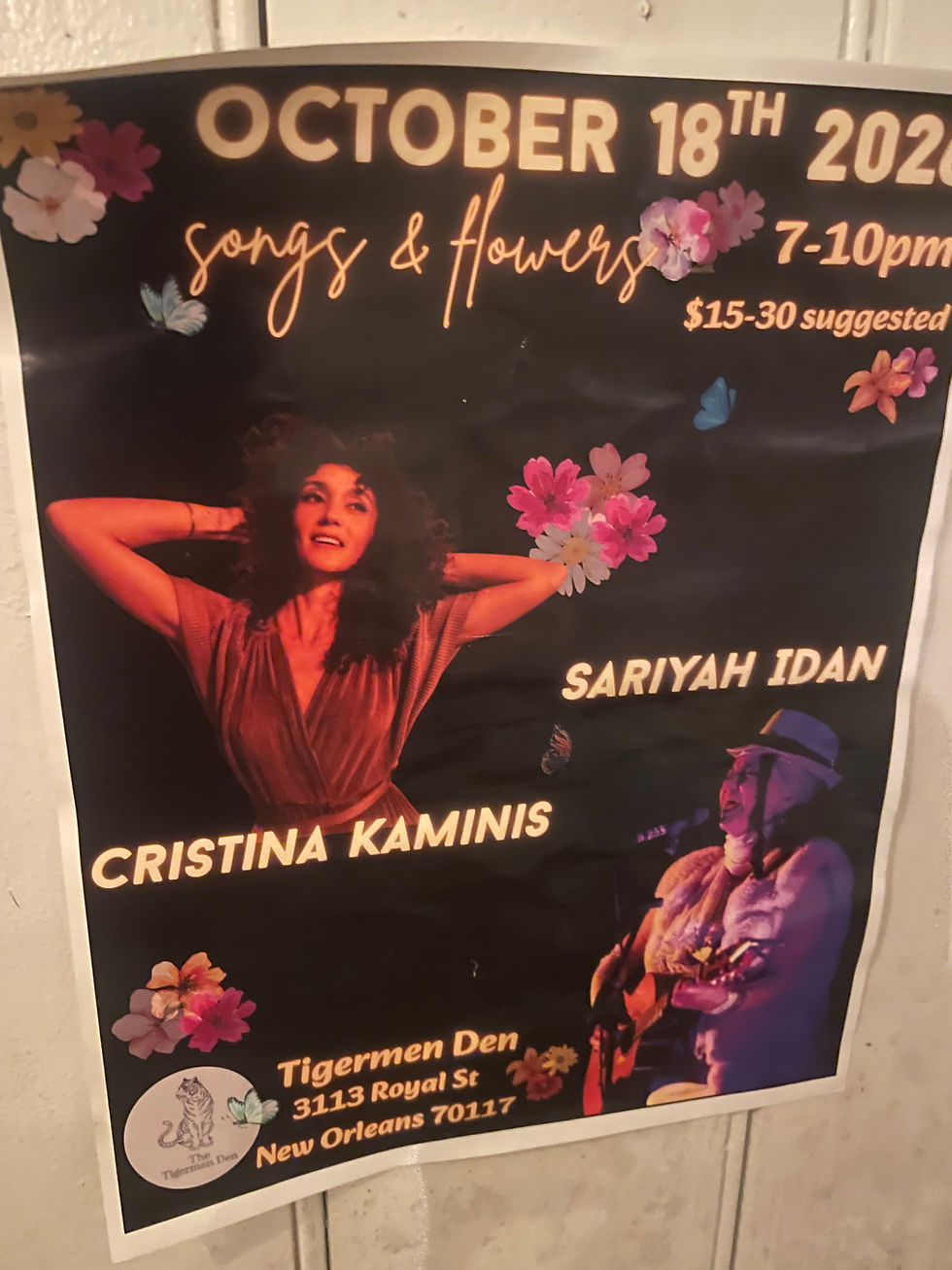 Listening Room Series w Sariyah Idan and Cristina Kamnis
