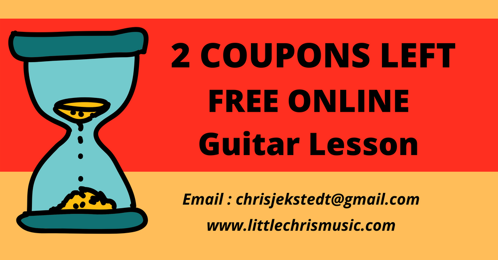 FREE 2 Guitar Online Lesson Coupons