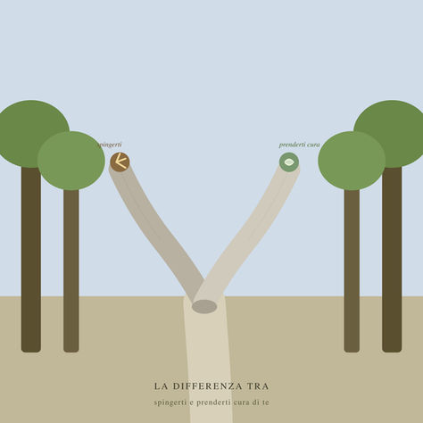 La differenza tra spingerti e prenderti cura di te