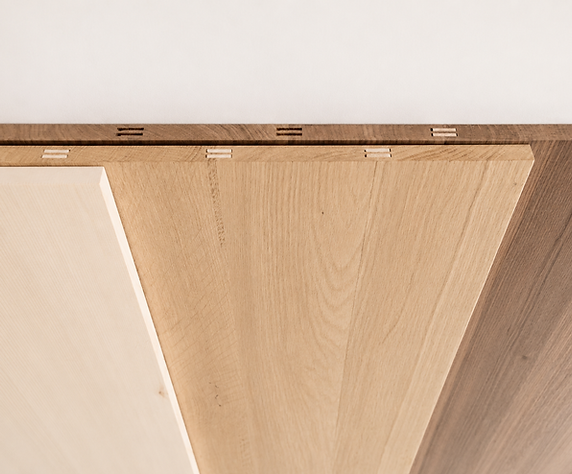 Massivholzplatte ohne Leim von Natural Swinging Wood für den Möbelbau