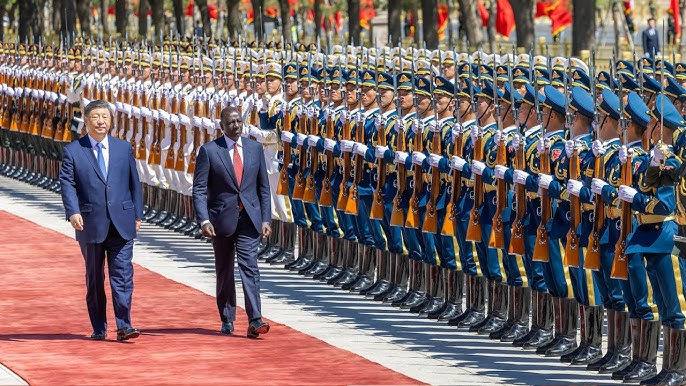 File: President Ruto inspecting a guard of honor alongside China President Xi Jinping (courtesy)