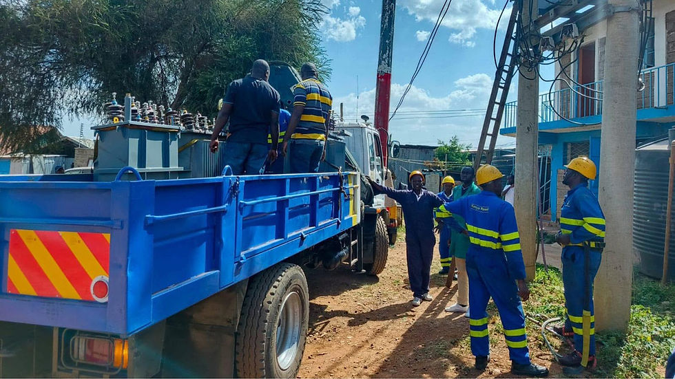 File image of Kenya Power engineers: Photo courtesy.