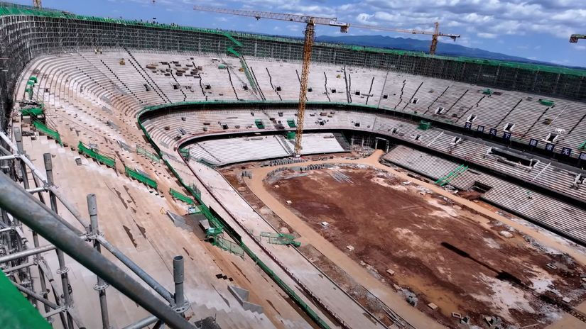 Ongoing construction at Talanta Stadium. Photo: Courtesy.