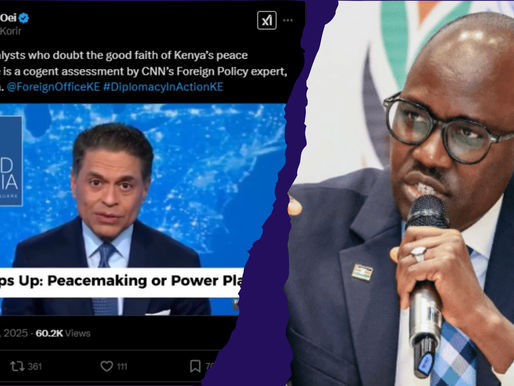 Photo collage of Foreign PS Dr. Korir Sing’Oei: Photo: Hourly