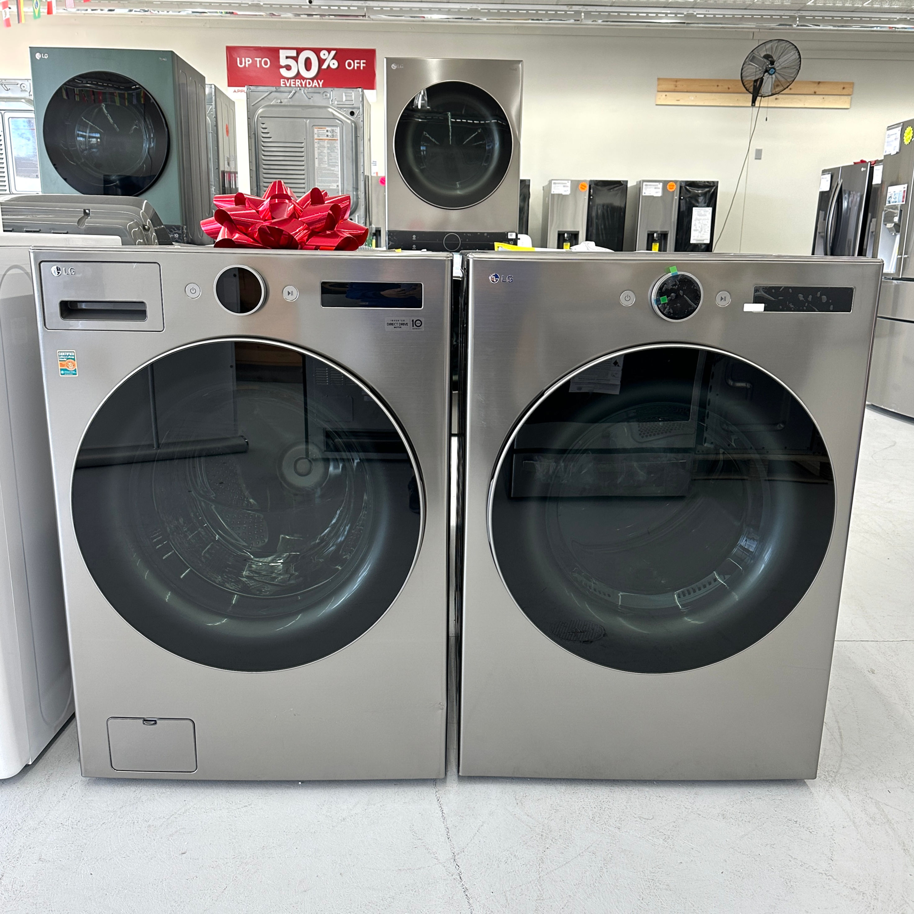 LG WM5500HVA, DLEX5500V Front Load Set