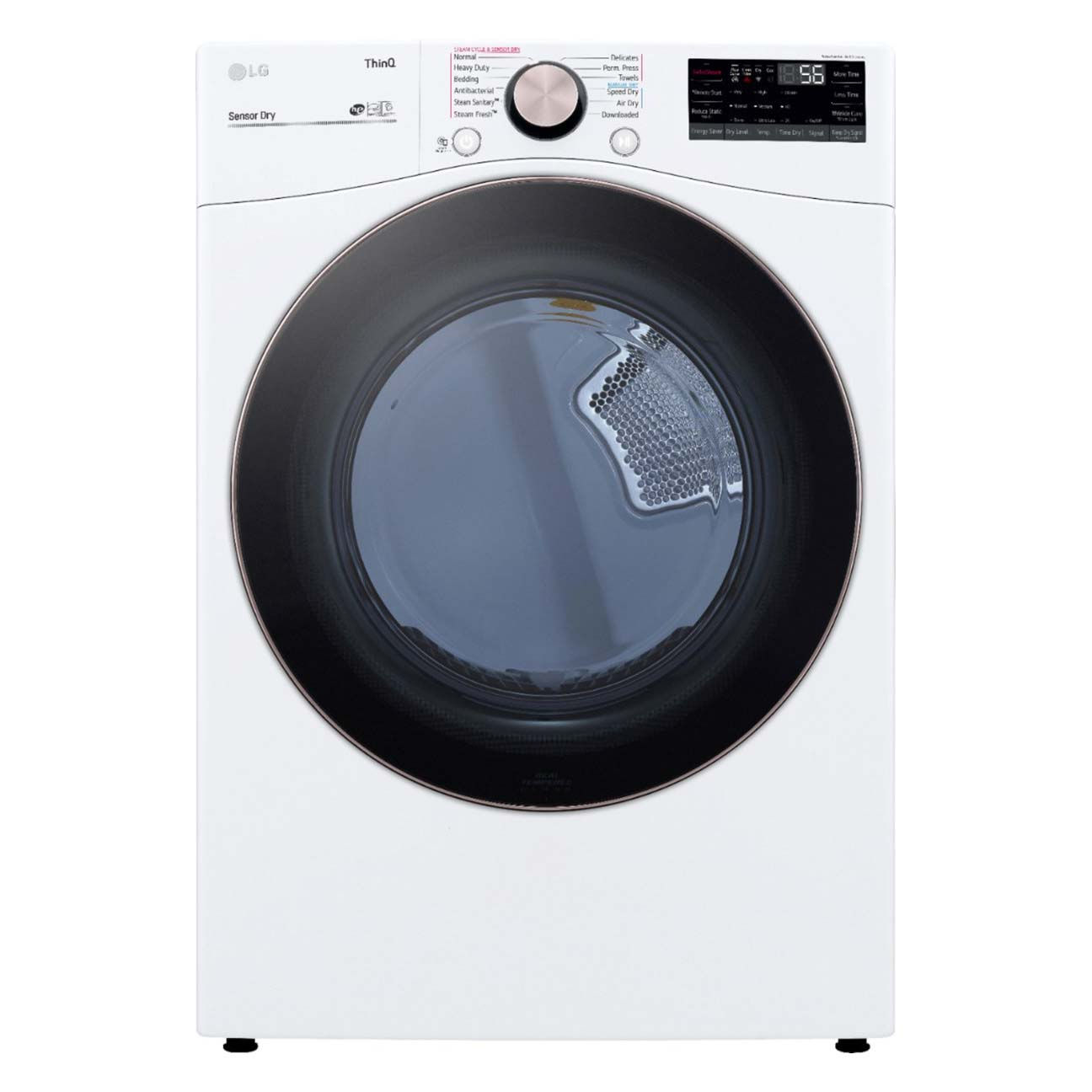 LG DLEX4000W 7.4 cu.ft. Front Load Dryer-TurboSteam™