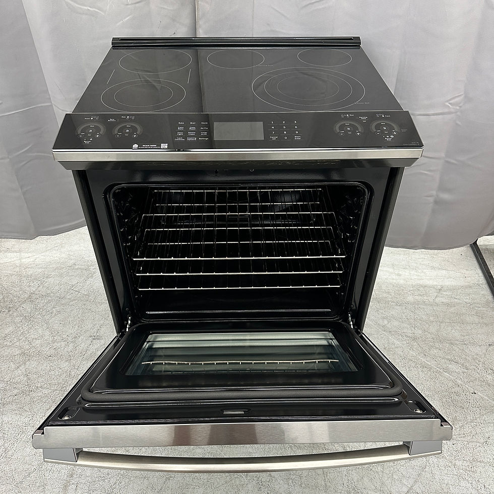 縮圖：GE Profile PSS93YPFS Slide-In Electric Range - Convection Air Fry