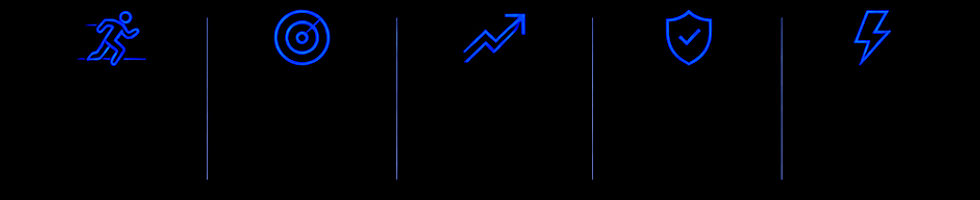 Deep Dive Bodywork service icons representing sports massage, recovery, and performance bodywork.