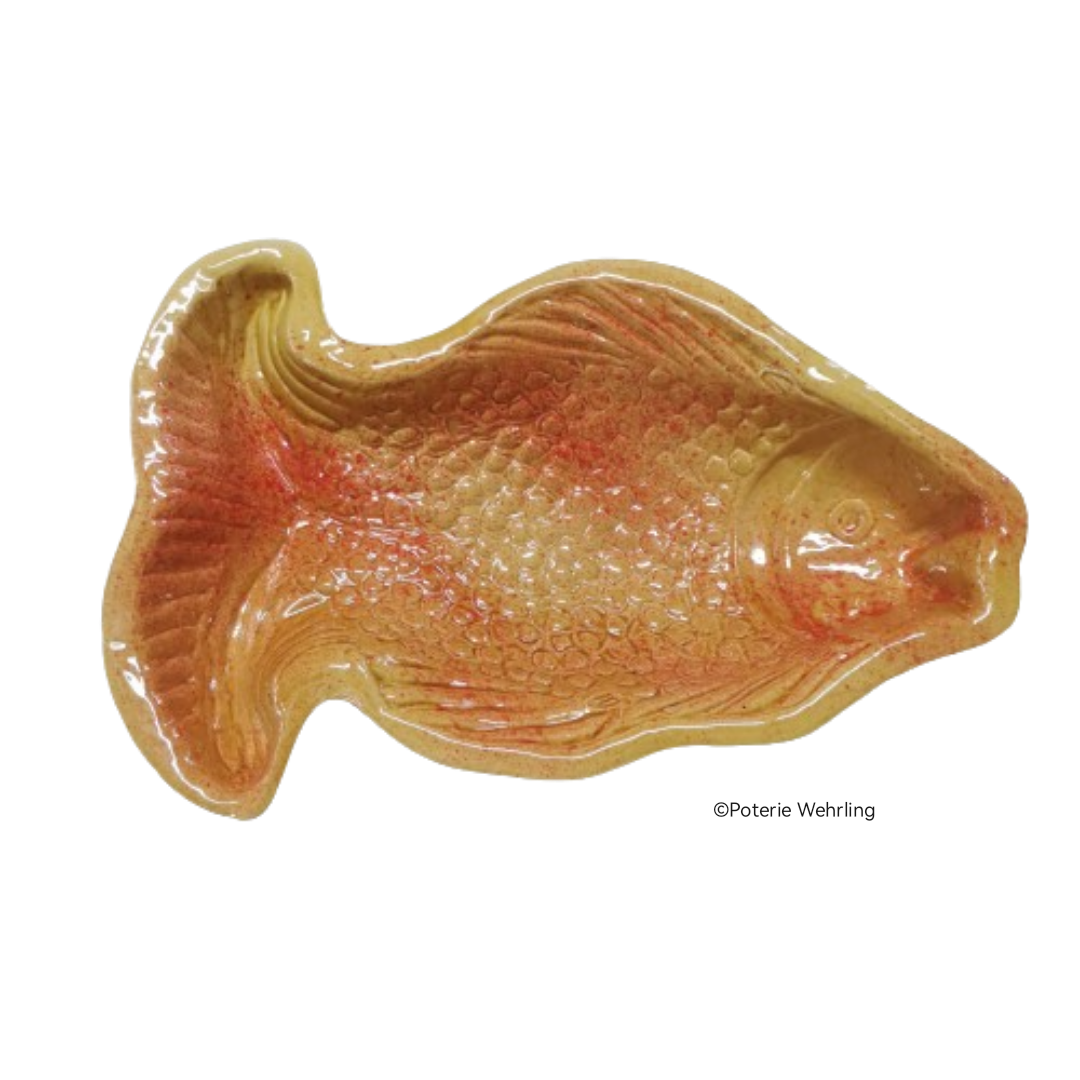 Moule poisson "carpe queue écartée " taille moyenne. N°1.