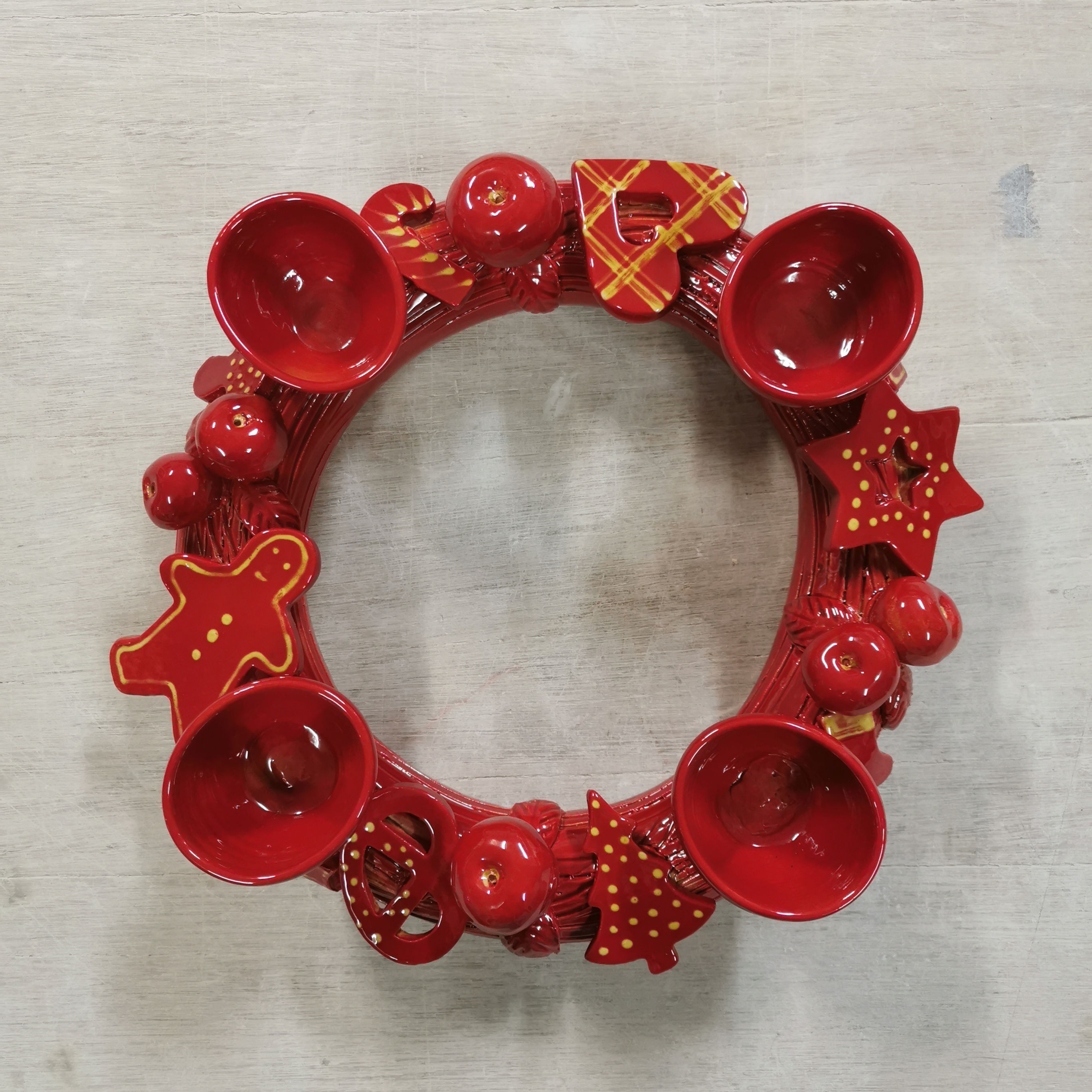 Grande couronne "Tradition" Rouge. 