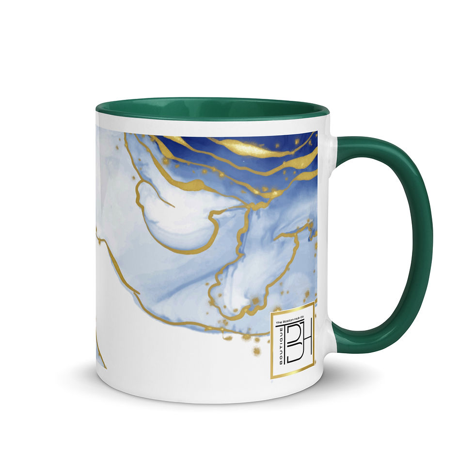 Thumbnail: Coffee Mug | MORE Colors | 3 Sizes | Ceramic White | Blue Geode 