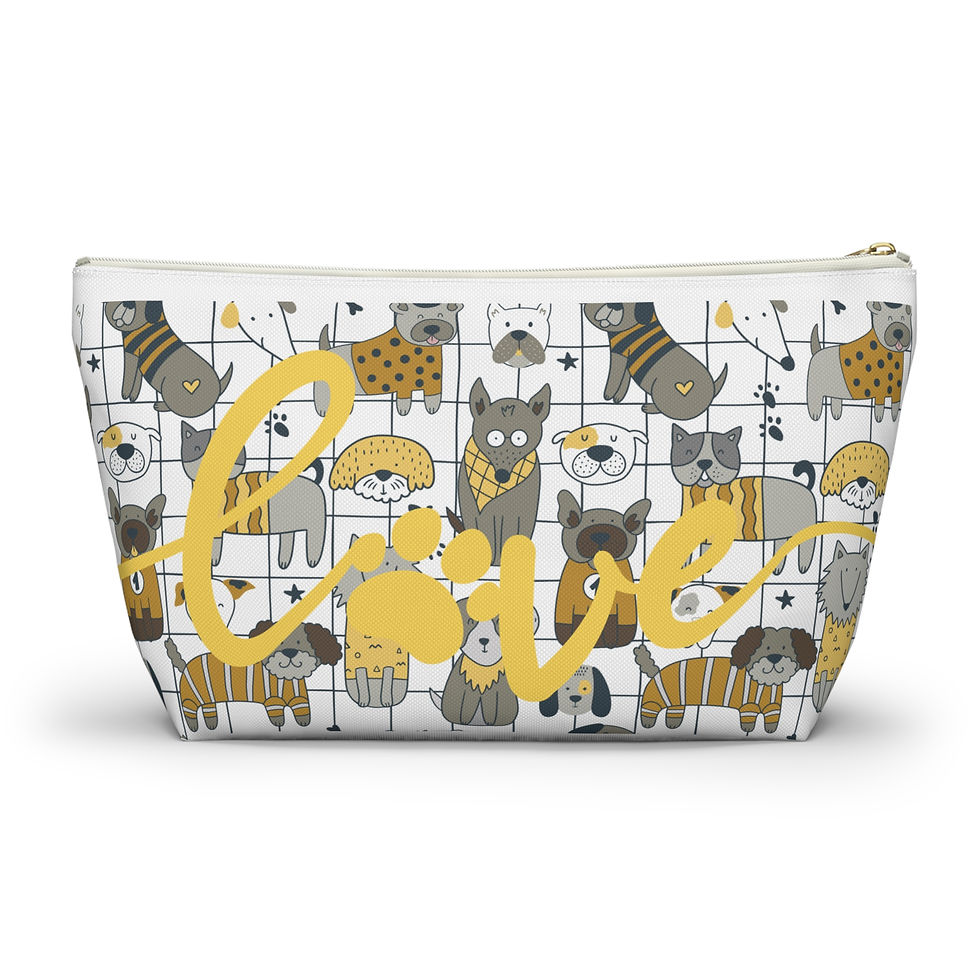 Thumbnail: Accessory Pouch | 2 Sizes | White | Dog Meet Up L🐾ve