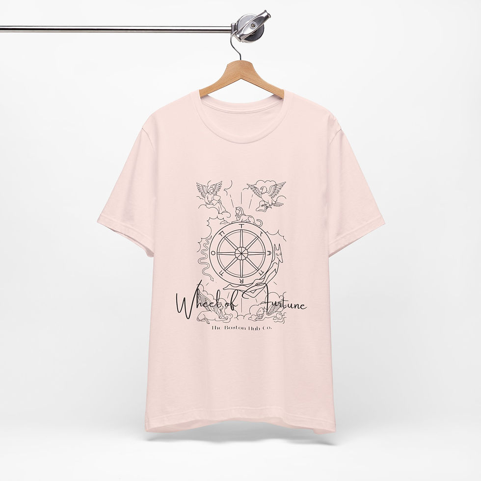 Thumbnail: T-Shirt | MORE Colors | Unisex | Sizes: XS - 5XL | Tarot Card Wheel of Fortune