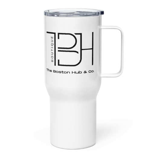 Thumbnail: Travel Mug w/ Handle | 2 Sizes | White | Be Original
