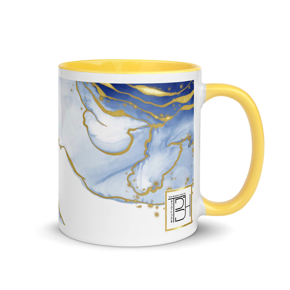 Thumbnail: Coffee Mug | MORE Colors | 3 Sizes | Ceramic White | Blue Geode 