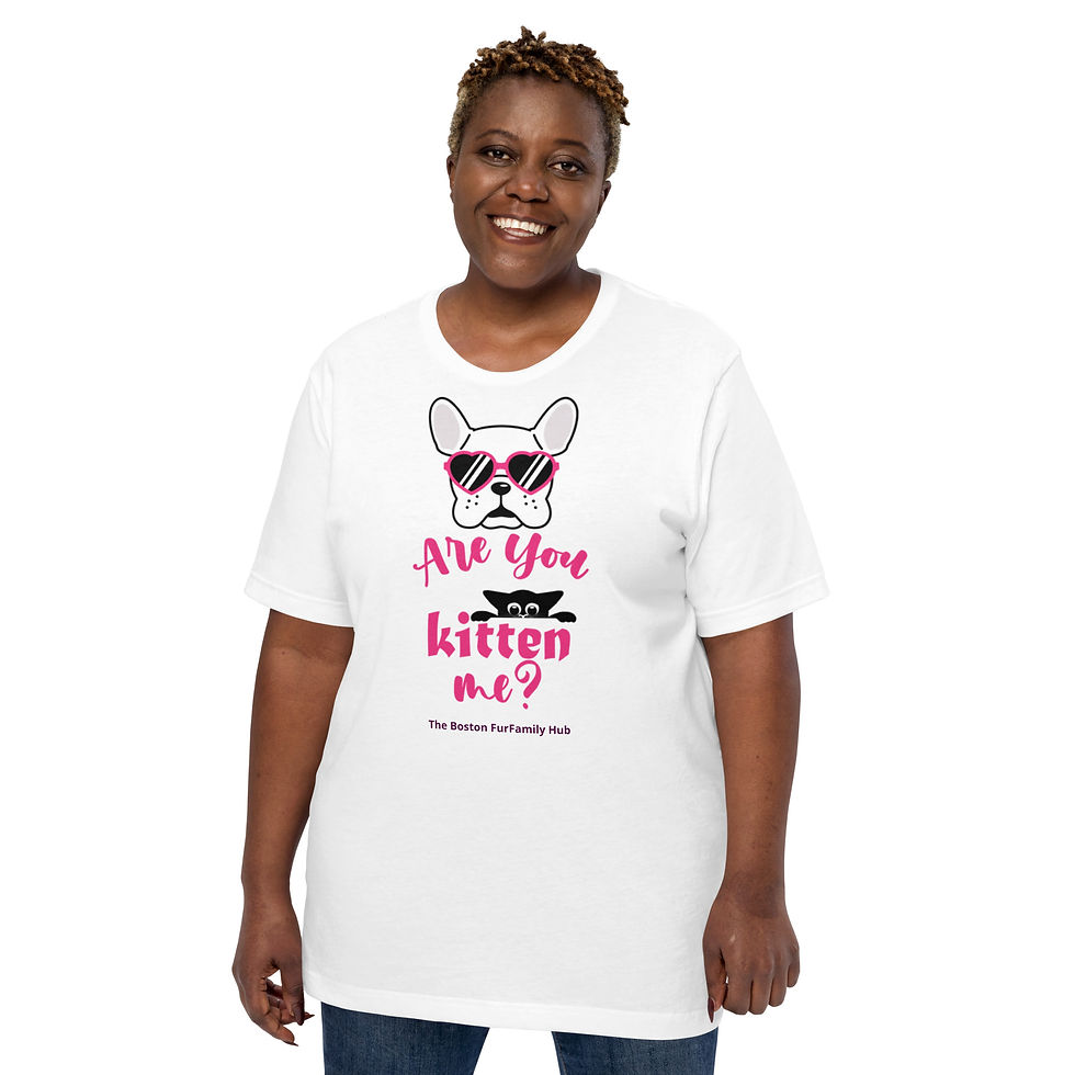 Thumbnail: T-Shirt | 4 Colors | Unisex | Sizes: XS - 5XL | Frenchie Are You KITTEN Me?