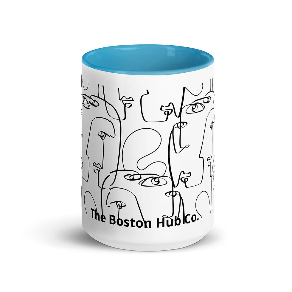 Thumbnail: Coffee Mug | 2 Sizes | Ceramic White w/ Interior Color | Happy Hour in Revere
