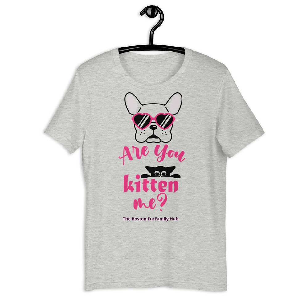 Thumbnail: T-Shirt | 4 Colors | Unisex | Sizes: XS - 5XL | Frenchie Are You KITTEN Me?