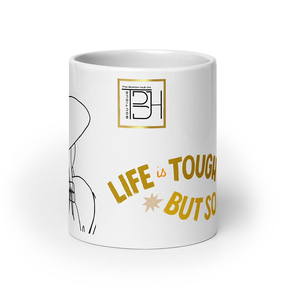 Thumbnail: Coffee Mug | 3 Sizes | Ceramic Glossy White | Woman Life Is Tough