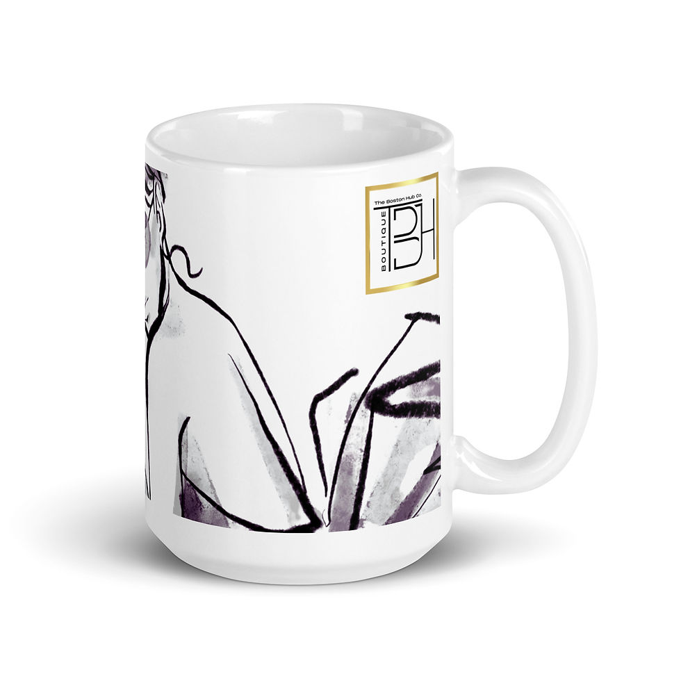 Thumbnail: Coffee Mug | 3 Sizes | Ceramic Glossy White | Woman Self-care