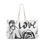 Thumbnail: Weekender Bag | 1 Size | White | Woman Black and White Love