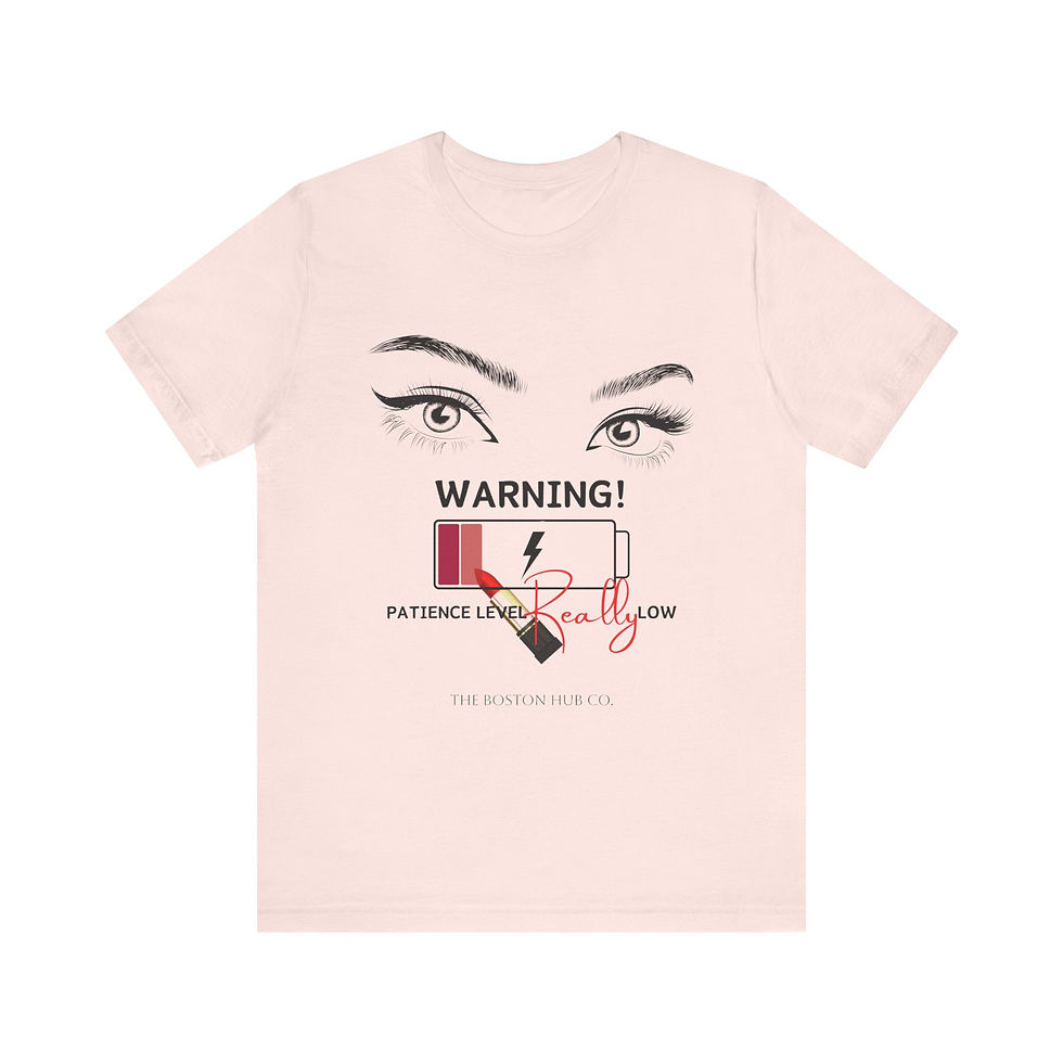 Thumbnail: T-Shirt | MORE Colors | Unisex | Sizes: XS - 5XL | Woman Warning Patience Level