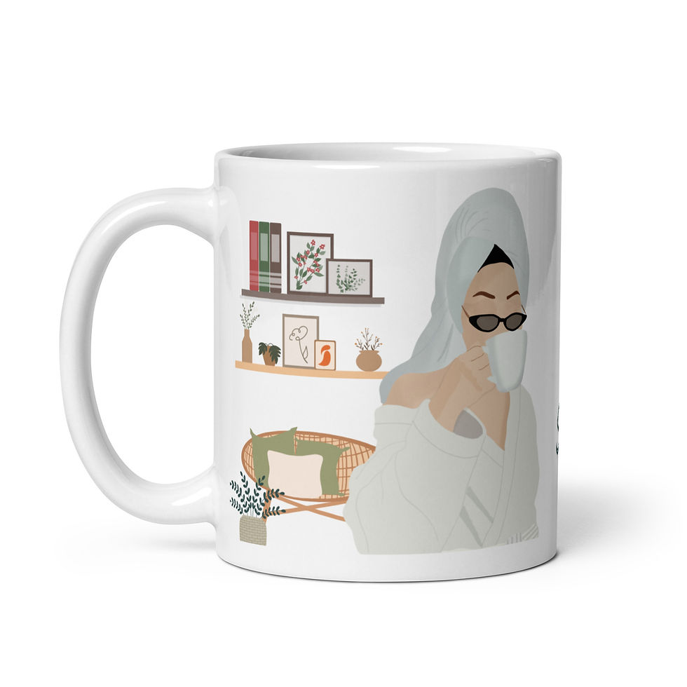 Thumbnail: Coffee Mug | 3 Sizes | Ceramic Glossy White | Woman Like Sunday Morning