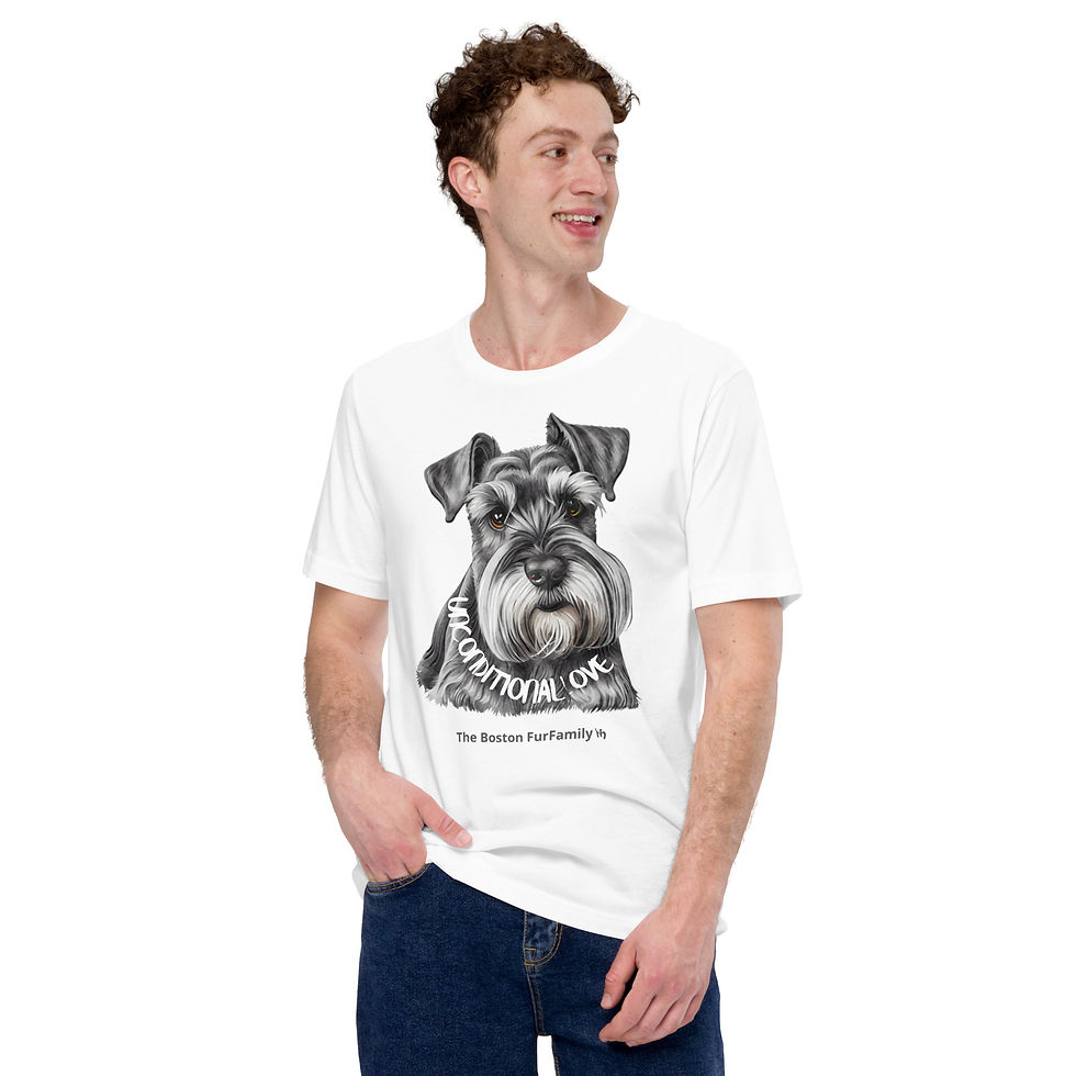 Thumbnail: T-Shirt | 6 Colors | Unisex | Sizes: XS - 5XL | Schnauzer Unconditional Love