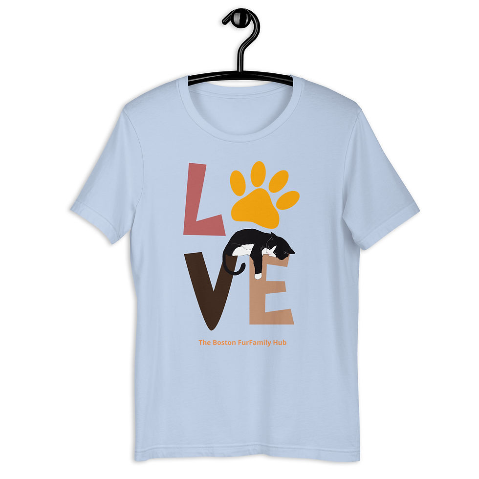 Thumbnail: T-Shirt | 4 Colors | Unisex | Sizes: XS - 5XL | Love Cat Paw 🐾