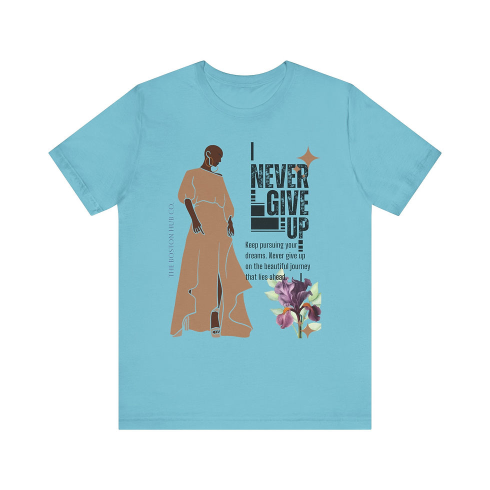 Thumbnail: T-Shirt | MORE Colors | Unisex | Sizes: XS - 5XL | Black Woman Never Give Up