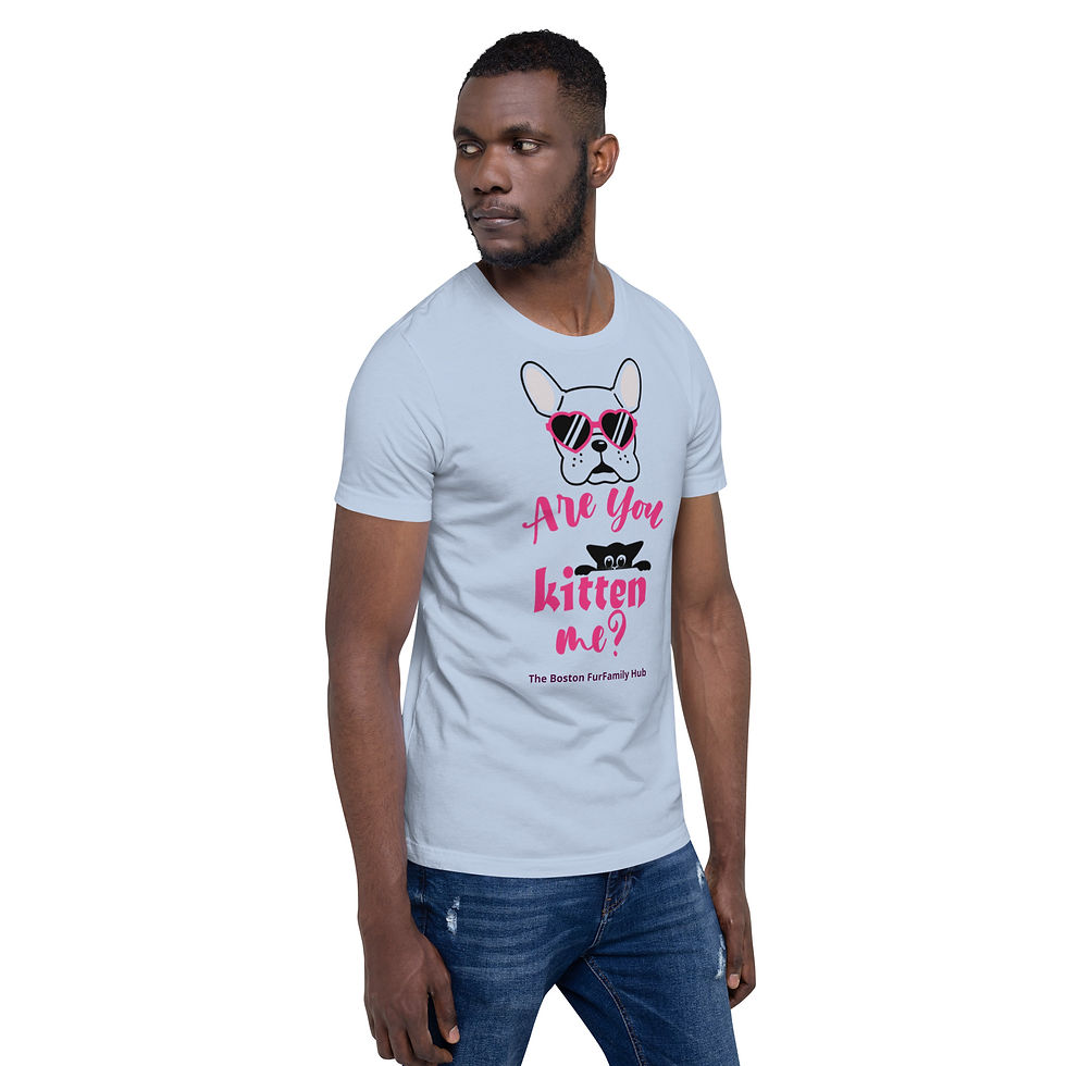 Thumbnail: T-Shirt | 4 Colors | Unisex | Sizes: XS - 5XL | Frenchie Are You KITTEN Me?