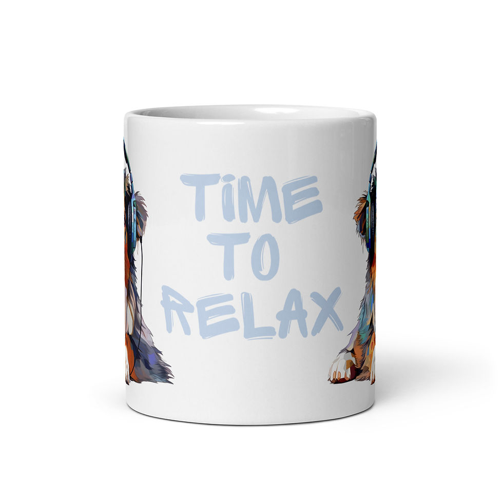 Thumbnail: Mug | 3 Sizes | Ceramic Glossy White | Time to Relax