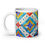 Thumbnail: Coffee Mug | 3 Sizes | Ceramic Glossy White | Mother of Pearl Mosaic Wall