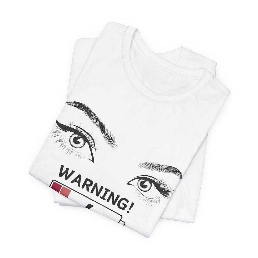 Thumbnail: T-Shirt | MORE Colors | Unisex | Sizes: XS - 5XL | Woman Warning Patience Level