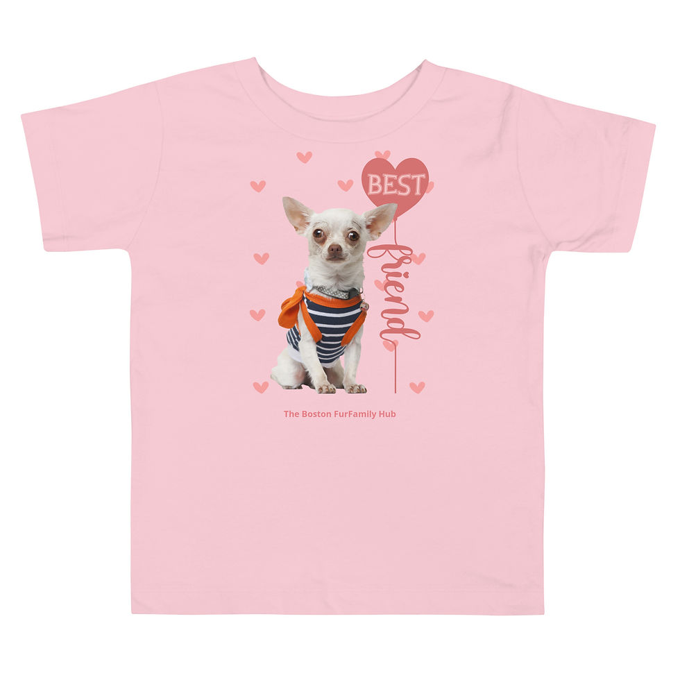Thumbnail: Toddler T-shirt | 3 Colors | Sizes: 2T - 5T | Best Friend Chihuahua