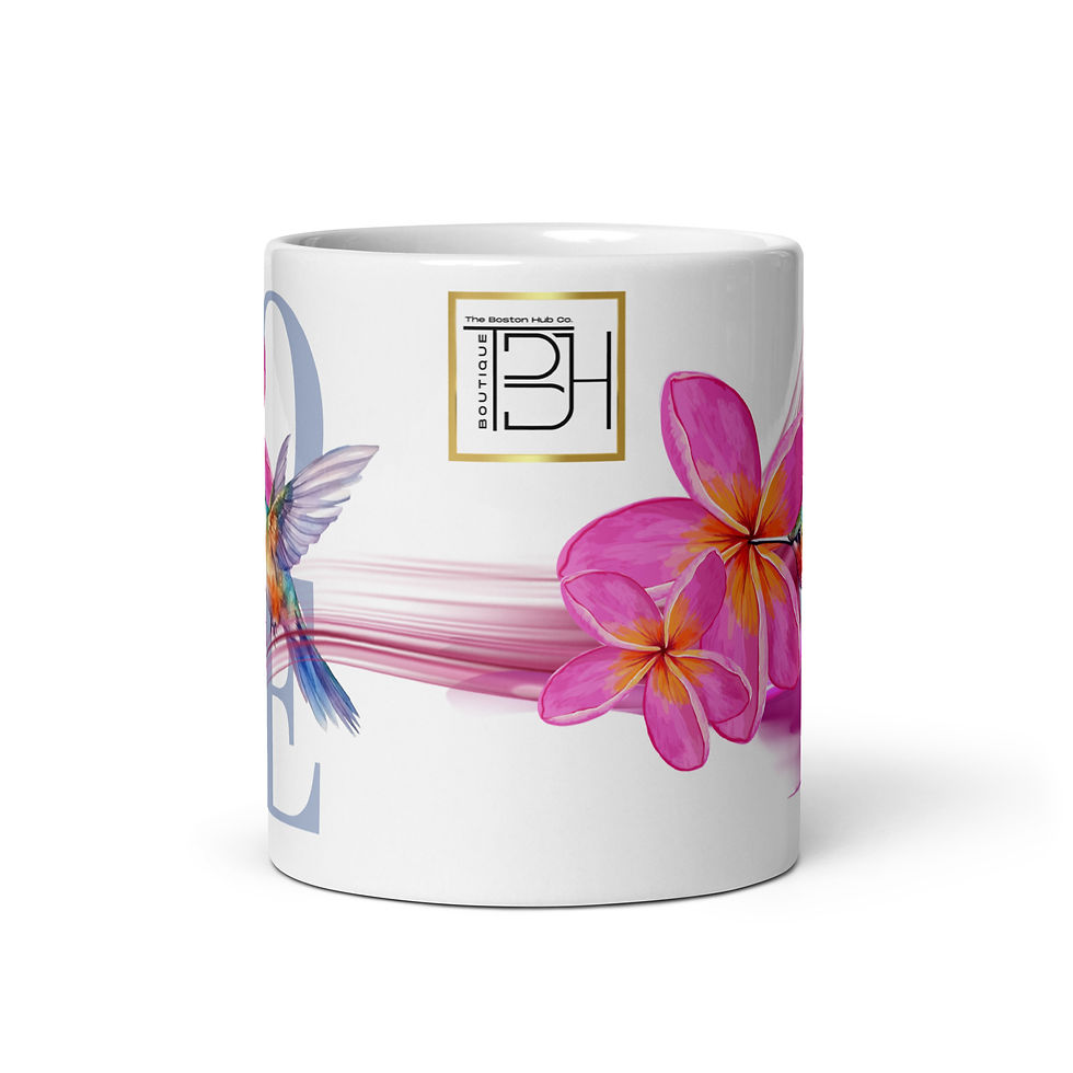 Thumbnail: Coffee Mug | 3 Sizes | Ceramic Glossy White | Hummingbirds Love