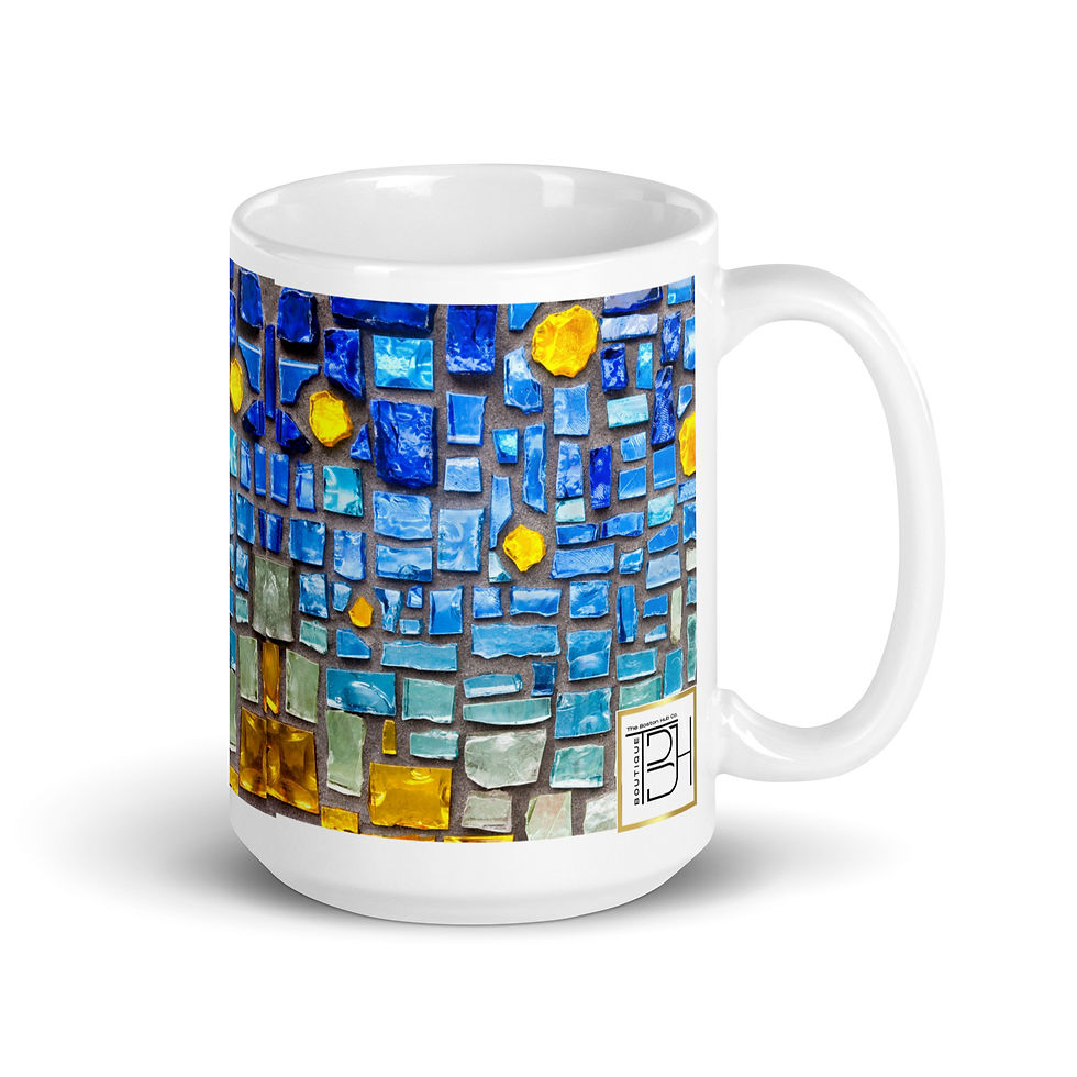 Thumbnail: Coffee Mug | 3 Sizes | Ceramic Glossy White | Mosaic Wall