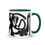 Thumbnail: Coffee Mug | 2 Sizes | Ceramic White w/ Interior Color | Modern Art