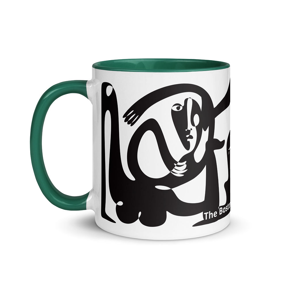 Thumbnail: Coffee Mug | 2 Sizes | Ceramic White w/ Interior Color | Modern Art