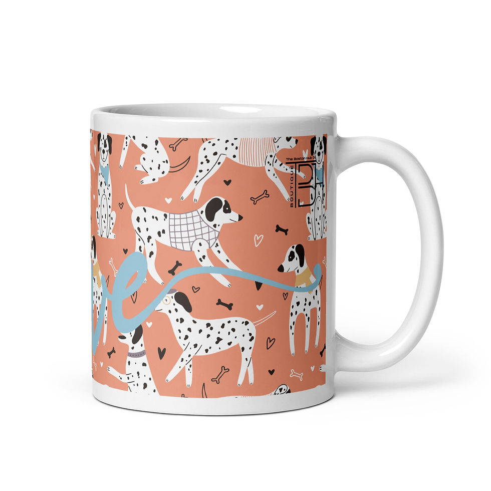 Thumbnail: Mug | 3 Sizes | Ceramic Glossy White | My Dalmatian Love