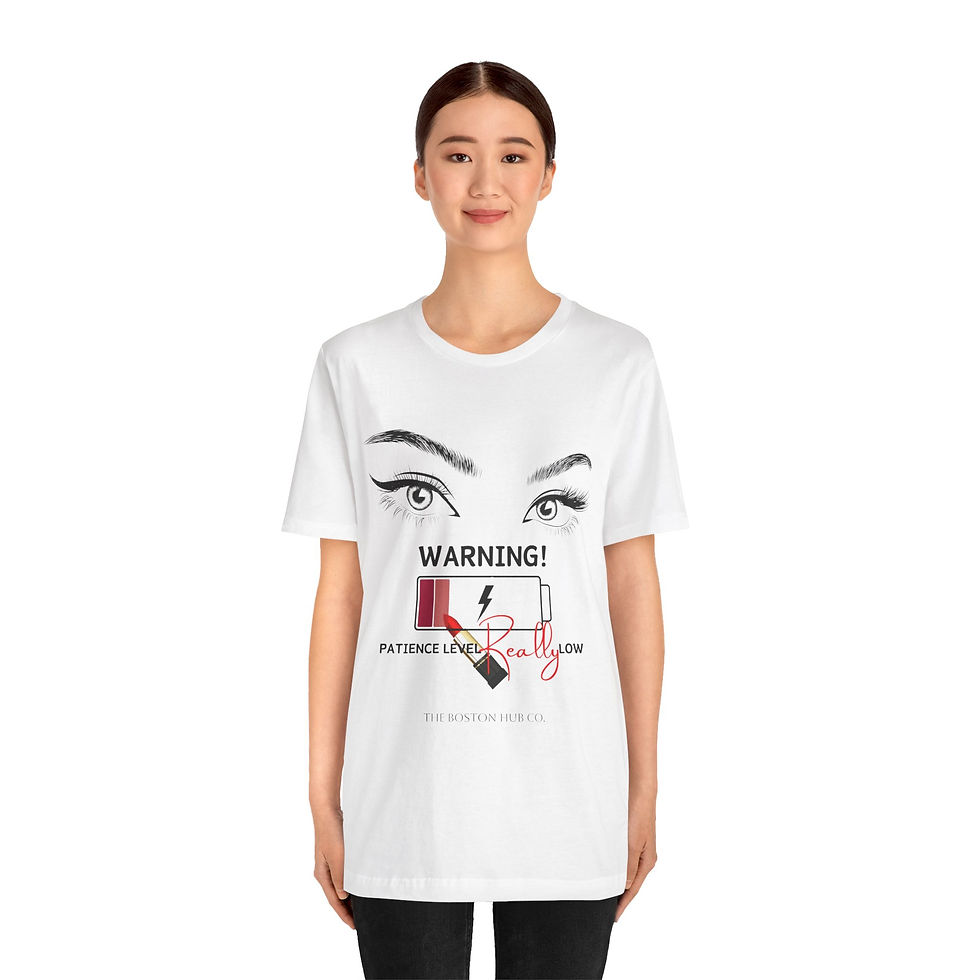 Thumbnail: T-Shirt | MORE Colors | Unisex | Sizes: XS - 5XL | Woman Warning Patience Level