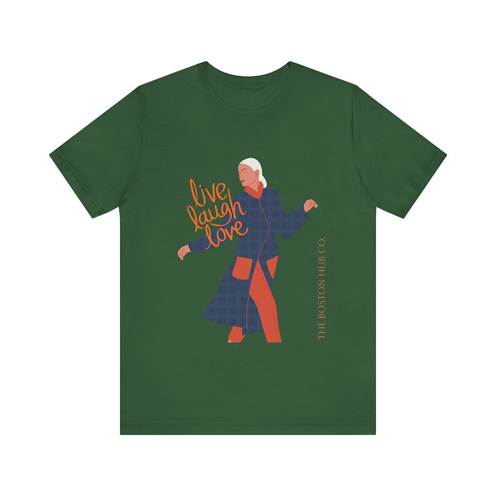Thumbnail: T-Shirt | MORE Colors | Unisex | Sizes: XS - 5XL | Woman Live Laugh Love Blue