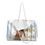 Thumbnail: Weekender Bag | 1 Size | White | Woman with Hat Carpe Diem