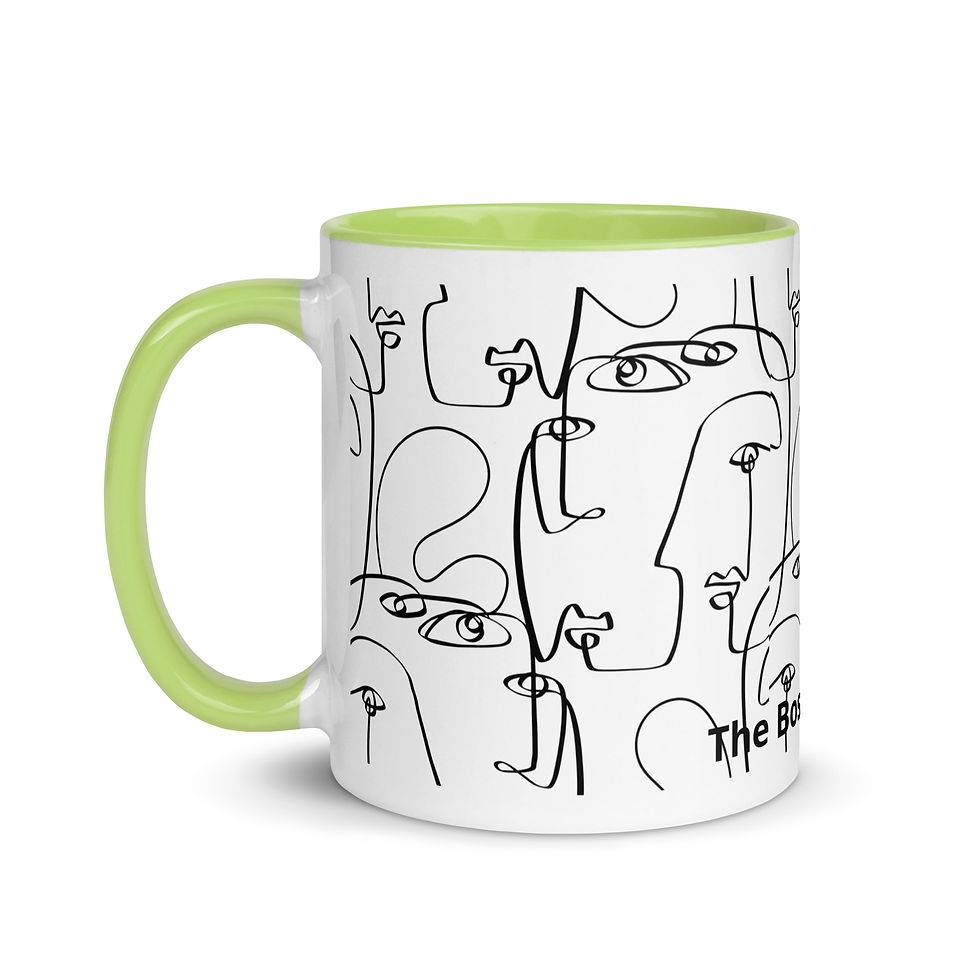 Thumbnail: Coffee Mug | 2 Sizes | Ceramic White w/ Interior Color | Happy Hour in Revere